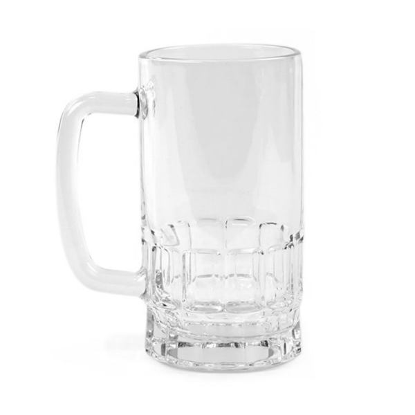 18oz Clear Beer Mug Glass