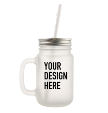 12oz Frosted Mason Jar