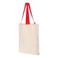 Q-Tees Q4400 11L Canvas Tote with Contrast-Color Handles