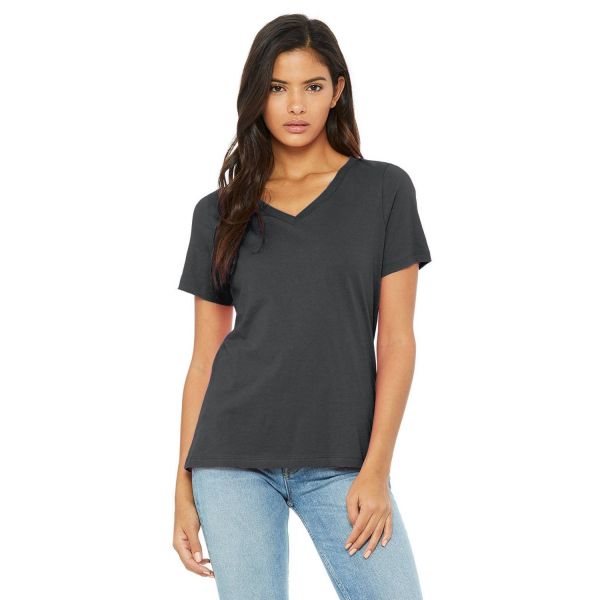 Bella + Canvas Ladies' Relaxed Jersey V-Neck T-Shirt | 6405