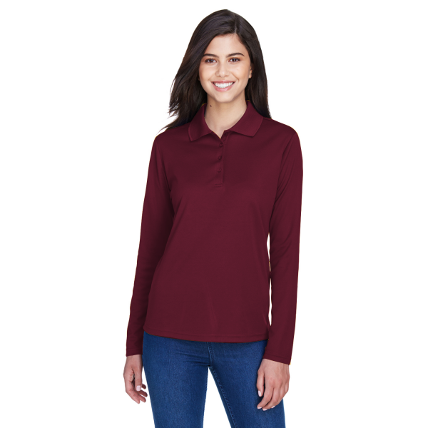 Ladies' Pinnacle Performance Long-Sleeve Piqué Polo
