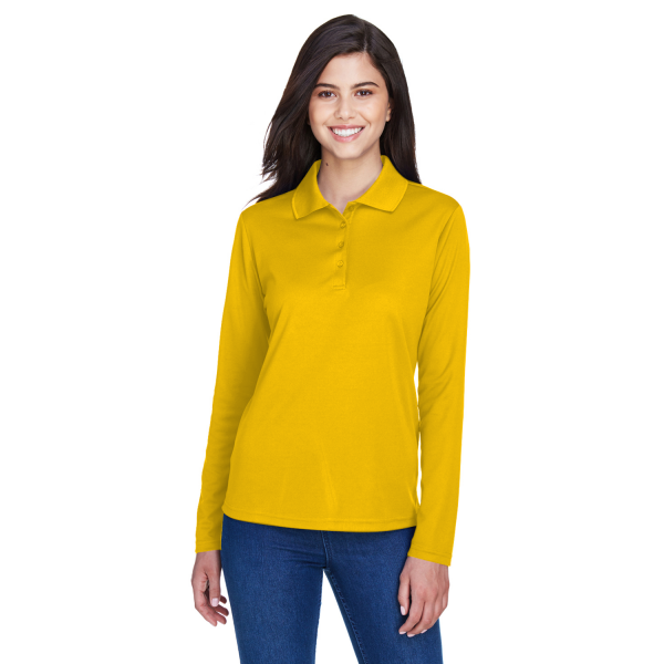 Ladies' Pinnacle Performance Long-Sleeve Piqué Polo