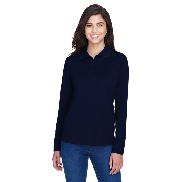 Ladies' Pinnacle Performance Long-Sleeve Piqué Polo