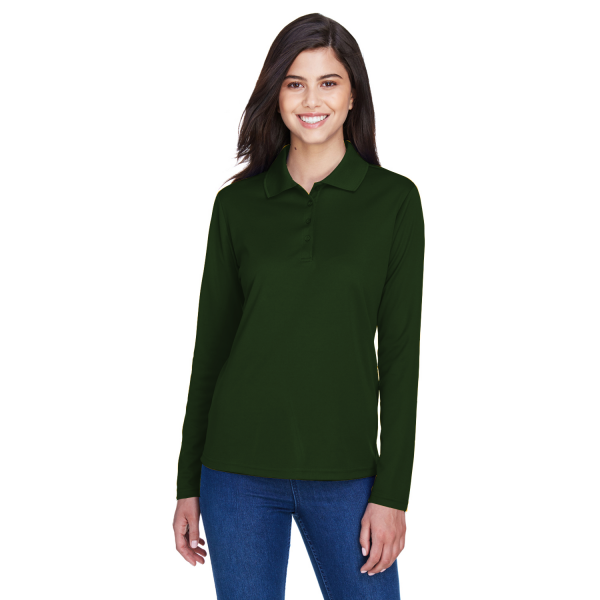 Ladies' Pinnacle Performance Long-Sleeve Piqué Polo