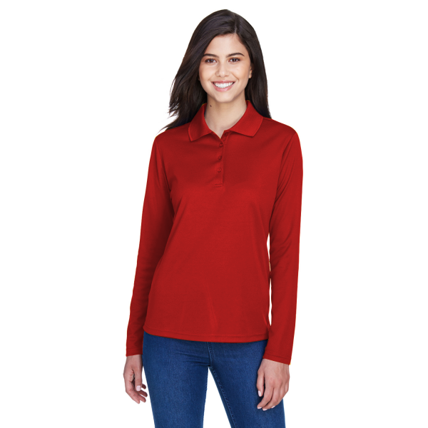 Ladies' Pinnacle Performance Long-Sleeve Piqué Polo