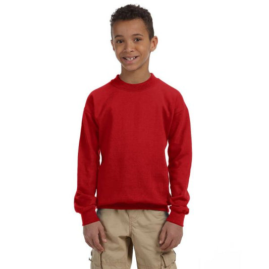 Gildan Youth Heavy Blend 13.3 oz./lin. yd., 50/50 Fleece Crew | G180B