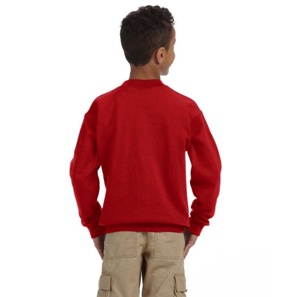 Gildan Youth Heavy Blend 13.3 oz./lin. yd., 50/50 Fleece Crew | G180B