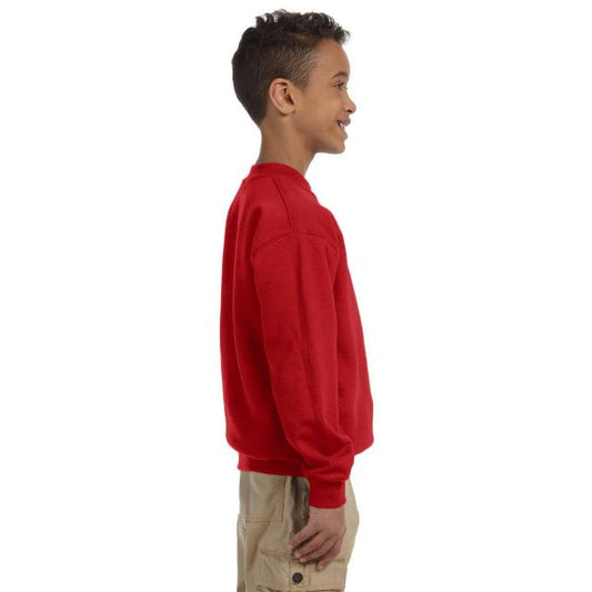 Gildan Youth Heavy Blend 13.3 oz./lin. yd., 50/50 Fleece Crew | G180B