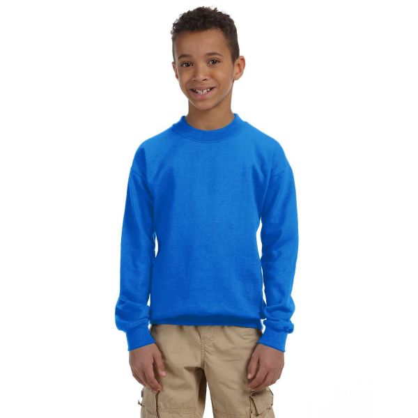 Gildan Youth Heavy Blend 13.3 oz./lin. yd., 50/50 Fleece Crew | G180B
