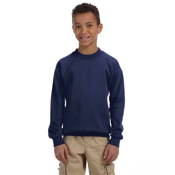 Gildan Youth Heavy Blend 13.3 oz./lin. yd., 50/50 Fleece Crew | G180B