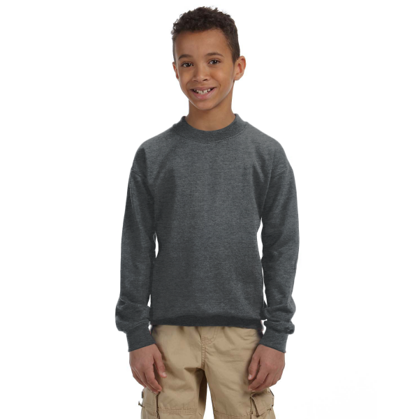 Gildan Youth Heavy Blend 13.3 oz./lin. yd., 50/50 Fleece Crew | G180B