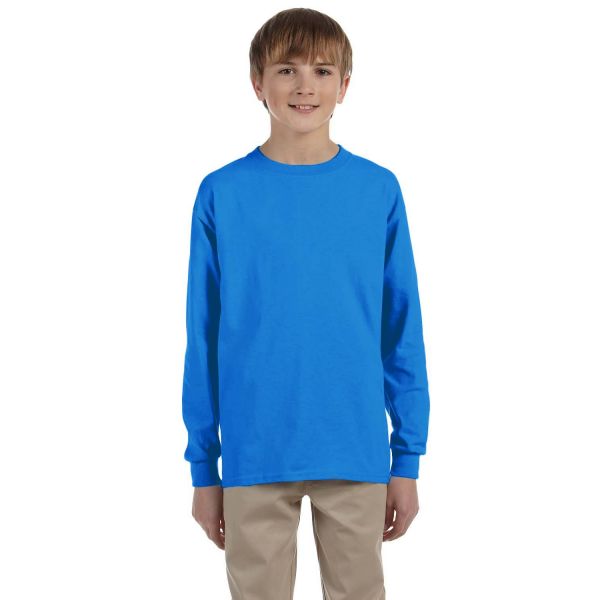 Gildan Youth Ultra Cotton 10 oz./lin. yd. Long-Sleeve T-Shirt | G240B