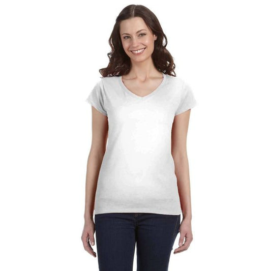 Gildan Ladies' SoftStyle® Fitted V-Neck T-Shirt | G64VL