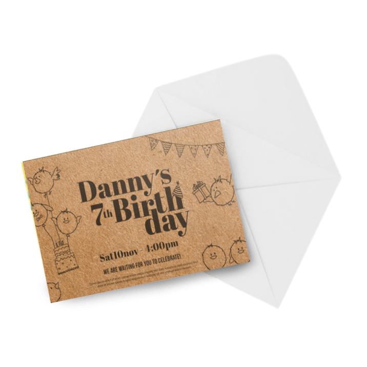 Invitations / Announcements 18pt Kraft Paper
