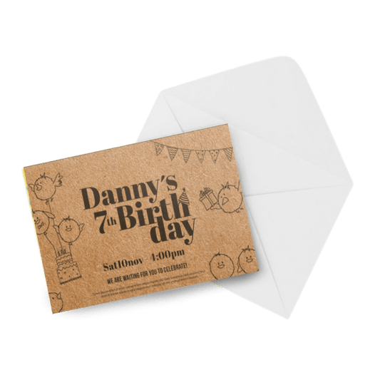 Invitations / Announcements 18pt Kraft Paper