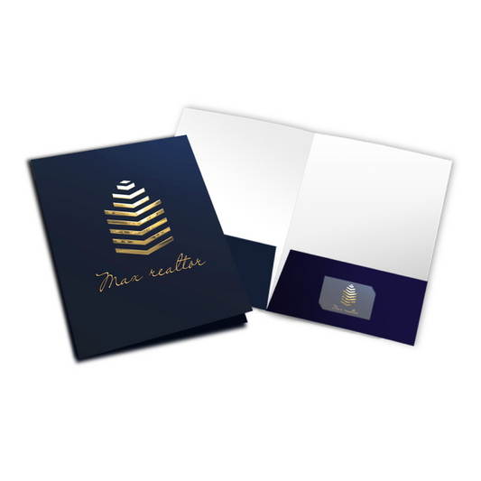 Metallic Foil Presentation folder 14PT cardstock