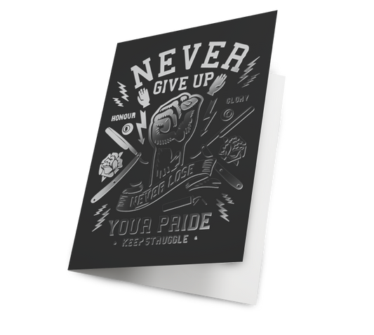 Spot UV Greeting Card Matte Lamination + Spot UV